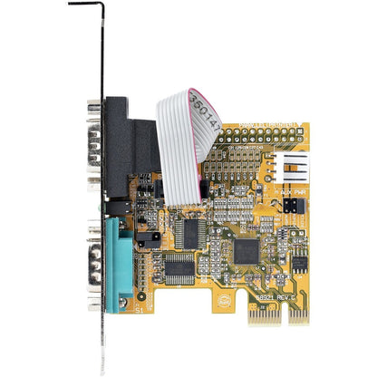StarTech.com Carte série PCI Express à 2 ports, carte série double port PCIe vers RS232 (DB9), UART 16C1050, rétention COM, Windows et Linux 21050-PC-SERIAL-CARD