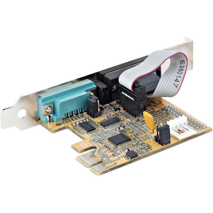 StarTech.com Carte série PCI Express à 2 ports, carte série double port PCIe vers RS232 (DB9), UART 16C1050, rétention COM, Windows et Linux 21050-PC-SERIAL-CARD