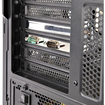 StarTech.com Carte série PCI Express à 2 ports, carte série double port PCIe vers RS232 (DB9), UART 16C1050, rétention COM, Windows et Linux 21050-PC-SERIAL-CARD