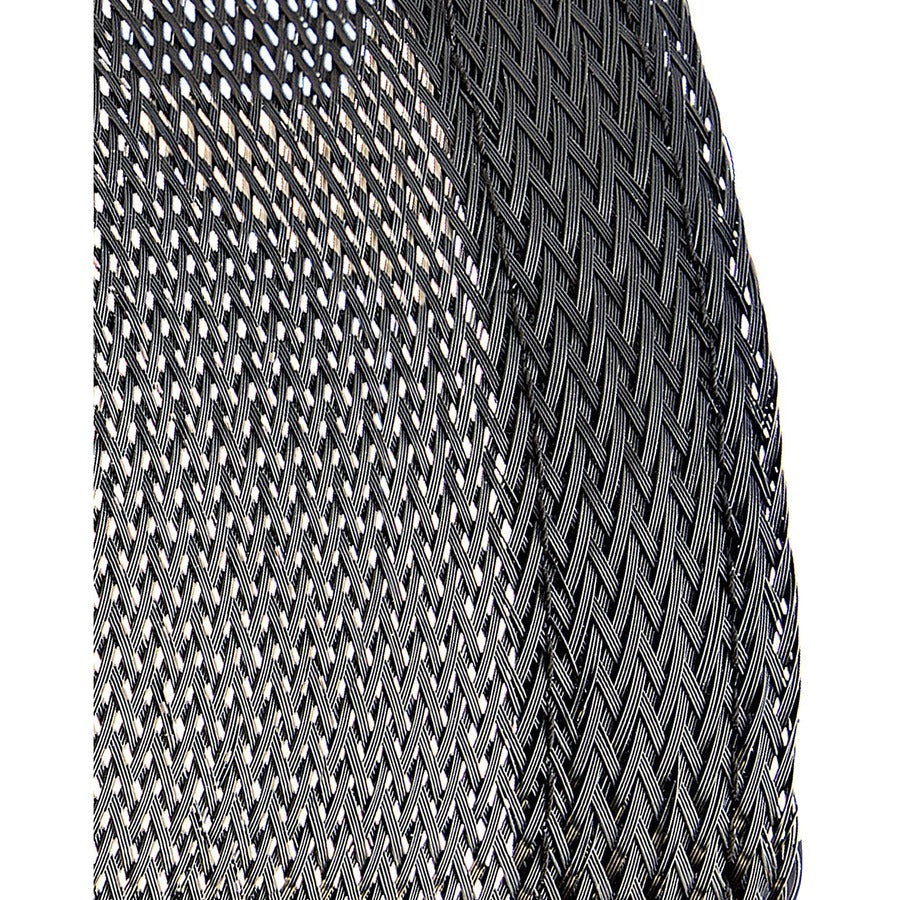 StarTech.com Gaine de gestion de câbles de 3 m (10 pi), gaine en maille tressée/cache-câbles au sol, gestionnaire de câbles d'ordinateur/dissimulateur de câbles WKSTNCMFLX