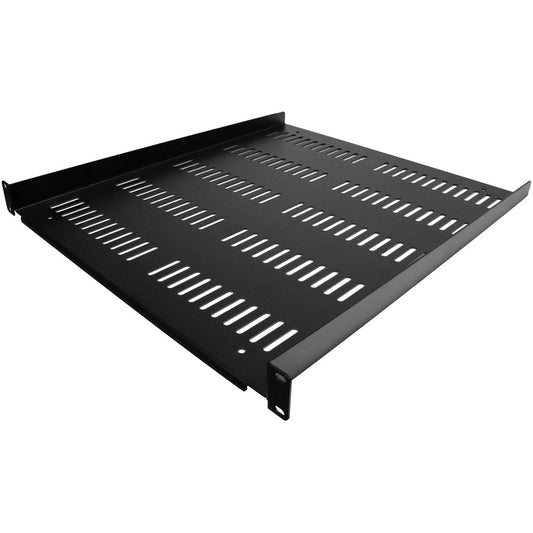 StarTech.com Étagère pour rack de serveur ventilée 1U - Plateau de montage en rack en porte-à-faux fixe de 50,8 cm de profondeur pour boîtier de données/audiovisuel/réseau de 48,3 cm avec écrous à cage SHELF-1U-20-FIXED-V