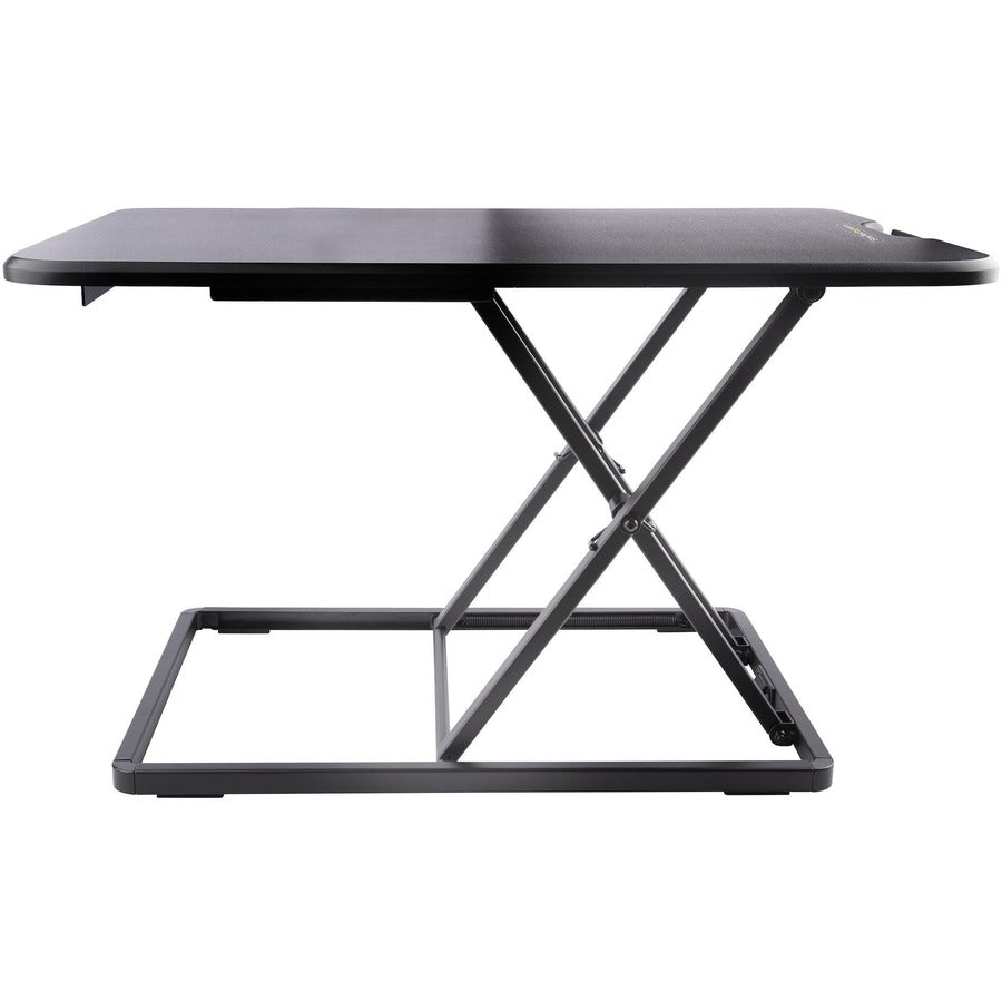 StarTech.com Standing Desk Converter for Laptop, Up to 8kg/17.6lb, Height Adjustable Laptop Riser, Table Top Sit Stand Desk Converter LAPTOP-SIT-STAND