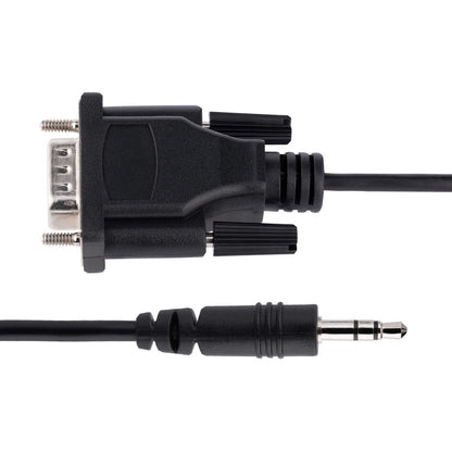Câble série DB9 vers 3,5 mm de StarTech.com de 1 m pour la configuration des périphériques série, RS232 DB9 mâle vers 3,5 mm pour l'étalonnage via la prise audio 9M351M-RS232-CABLE