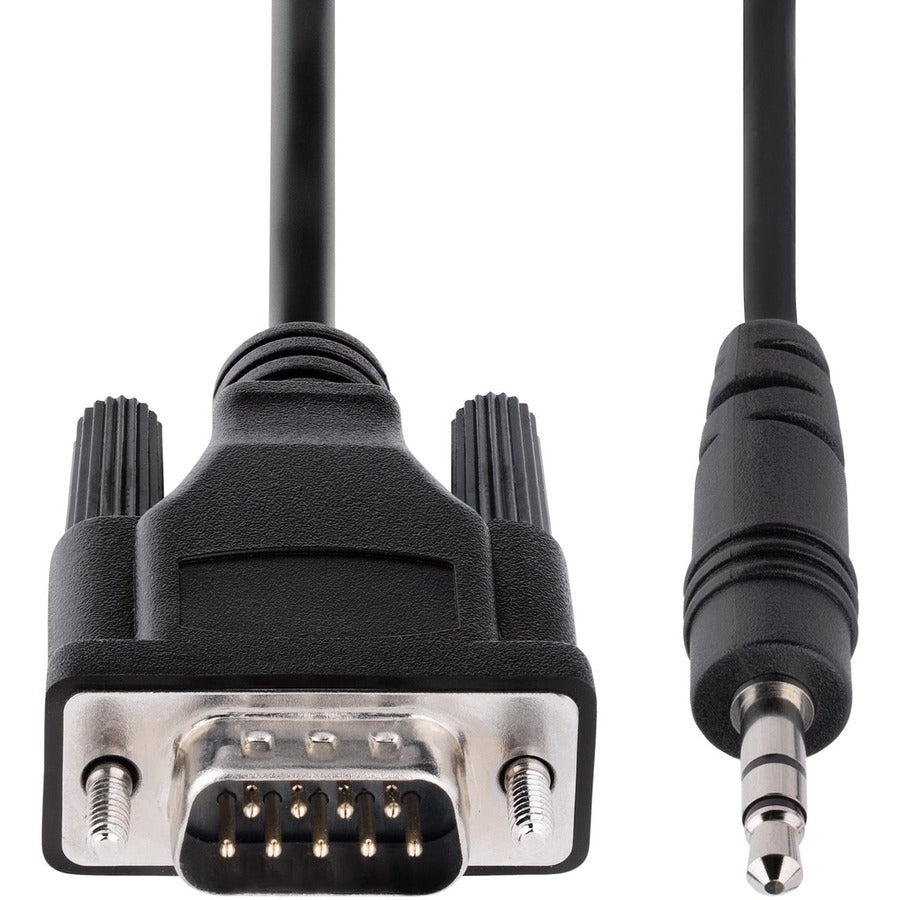 Câble série DB9 vers 3,5 mm de StarTech.com de 1 m pour la configuration des périphériques série, RS232 DB9 mâle vers 3,5 mm pour l'étalonnage via la prise audio 9M351M-RS232-CABLE