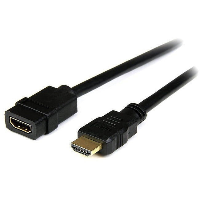 StarTech.com Câble d'extension HDMI 2 m, câble HDMI mâle vers femelle, rallonge de câble HDMI 4K, câble HDMI 4K UHD avec Ethernet M/F, HDMI 1.4 HDEXT2M