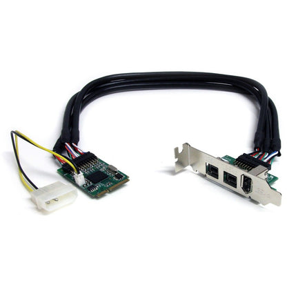 Adaptateur de carte FireWire Mini PCI Express 3 ports 2b 1a 1394 StarTech.com MPEX1394B3