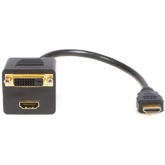 StarTech.com Câble répartiteur HDMI 3 m, adaptateur HDMI mâle vers DVI-D femelle, Full HD 1920 x 1200p 60 Hz, répartiteur HDMI mâle vers DVI femelle HDMISPL1DH