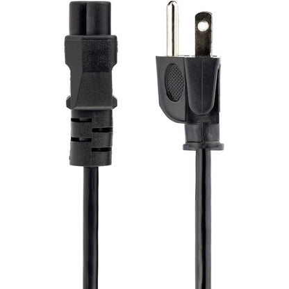 StarTech.com Câble d'alimentation pour ordinateur portable de 3 m (10 pi), NEMA 5-15P vers C5 (trèfle), 10 A 125 V, 18 AWG, cordon de remplacement pour ordinateur portable, câble Power Brick PXT101NB3S10