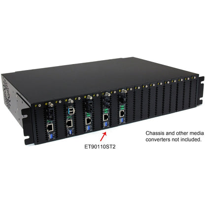 Convertisseur de média fibre optique multimode 10/100 Mbps ST 2 km ET90110ST2 de StarTech.com