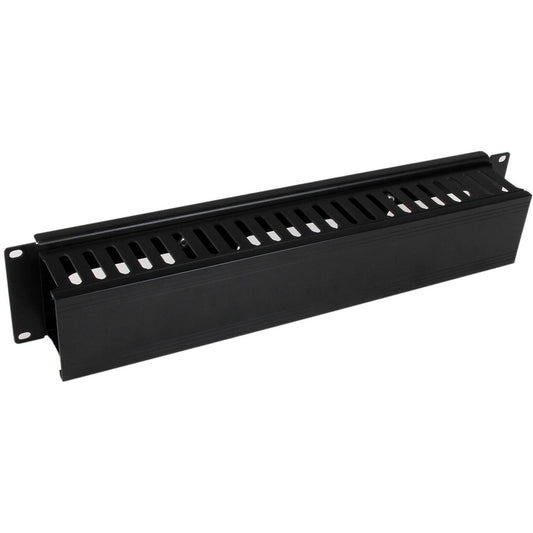 StarTech.com Panneau de gestion des câbles pour rack 2U avec couvercle CMDUCT2U