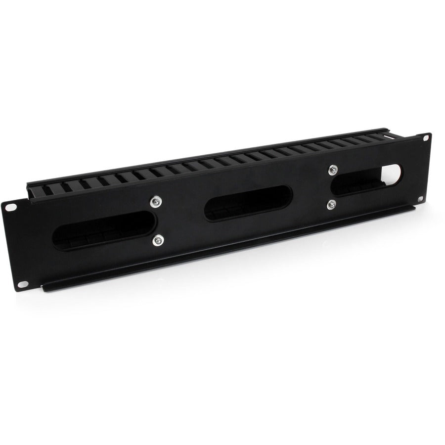 StarTech.com Panneau de gestion des câbles pour rack 2U avec couvercle CMDUCT2U