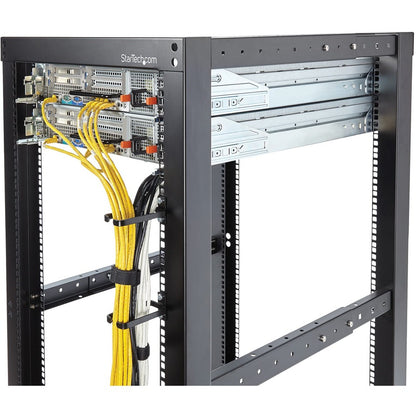 StarTech.com Crochet en D pour gestion des câbles de rack de serveur vertical 1U - 4,5 x 10 cm CMHOOK1UN
