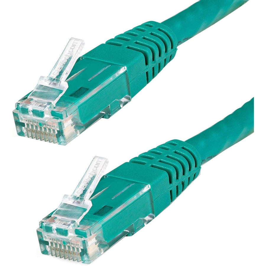 Câble Ethernet CAT6 StarTech.com de 4,6 m - Gigabit moulé vert - 100 W PoE UTP 650 MHz - Cordon de raccordement de catégorie 6 Câblage certifié UL/TIA C6PATCH15GN