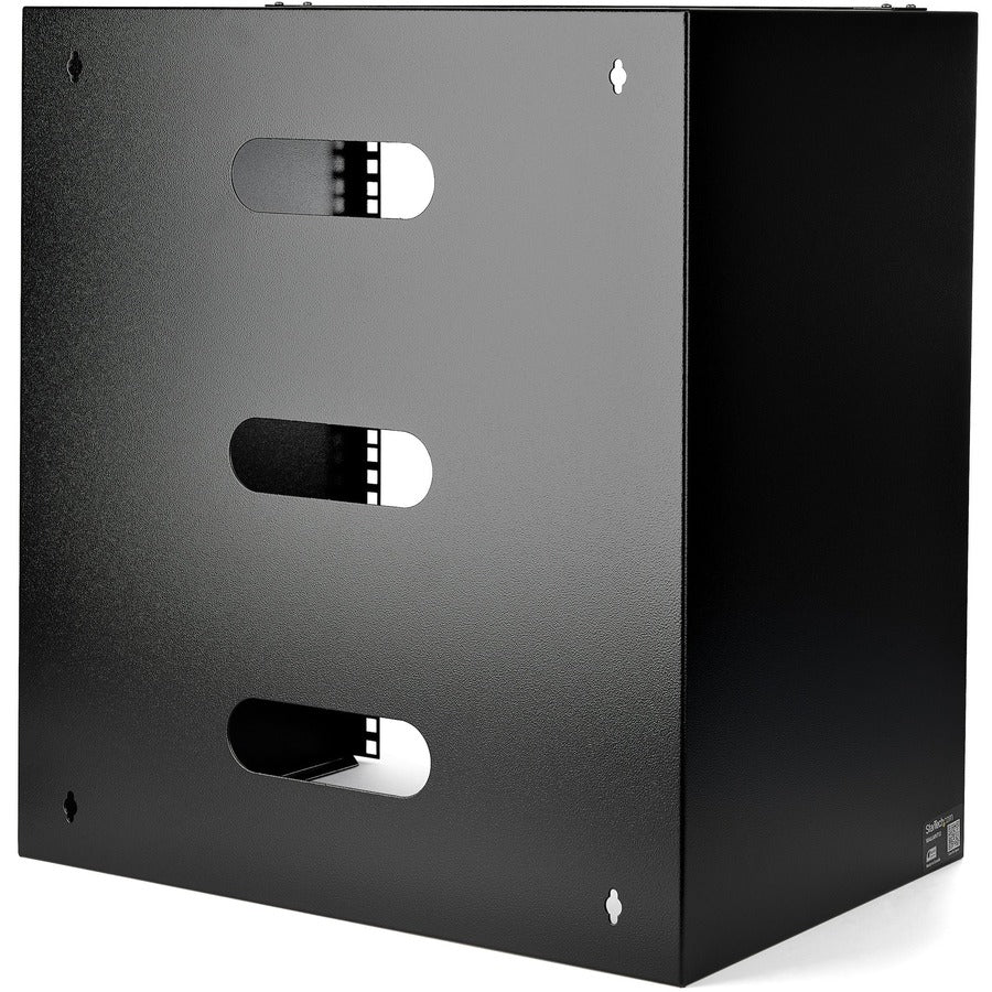 StarTech.com Rack mural 12U, 35,6 cm de profondeur, rack réseau mural 48,3 cm, support de panneau de brassage mural pour commutateur/équipement informatique WALLMNT12