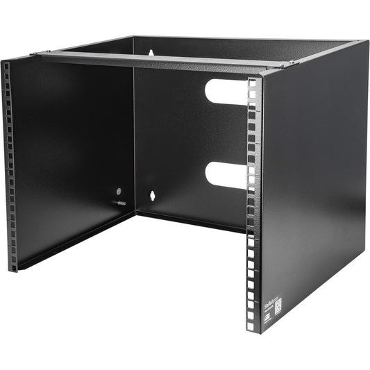 StarTech.com Rack mural 8U, 35,6 cm de profondeur, rack réseau mural 48,3 cm, support de panneau de brassage mural pour commutateur/équipement informatique WALLMOUNT8