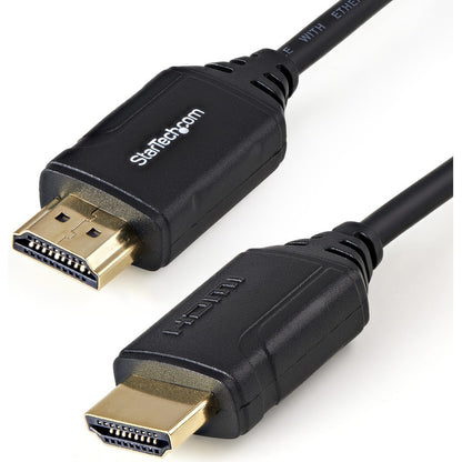 Câble HDMI 2.0 certifié de qualité supérieure StarTech.com de 50 cm avec Ethernet, câble HDMI haute vitesse Ultra HD 4K 60 Hz, cordon d'écran HDMI HDR10 UHD HDMM50CMP