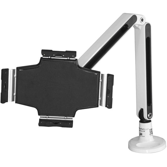 StarTech.com Bras de bureau pour tablette - Articulé - Pour tablettes de 9" à 11" - Support pour tablette iPad ou Android - Verrouillable - Acier - Blanc ARMTBLTIW