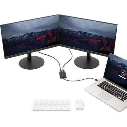 StarTech.com USB to Dual DisplayPort Adapter - 4K 60Hz - USB 3.0 5Gbps - USB Dual Monitor Adapter - Dual DisplayPort Adapter - DisplayLink Certified USB32DP24K60