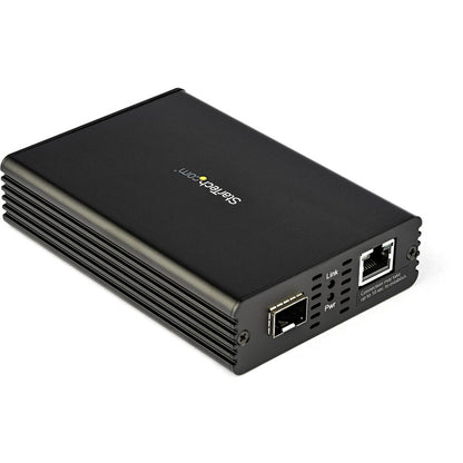 StarTech.com Convertisseur de média Ethernet 10GbE 10GBASE-T- SFP vers RJ45 monomode/multimode fibre vers pont cuivre réseau 10 Gbit/s MCM10GSFP