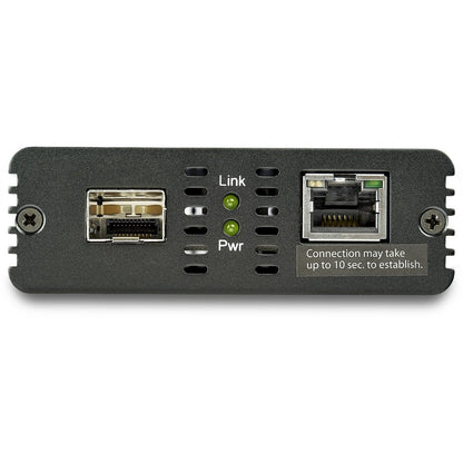 StarTech.com Convertisseur de média Ethernet 10GbE 10GBASE-T- SFP vers RJ45 monomode/multimode fibre vers pont cuivre réseau 10 Gbit/s MCM10GSFP