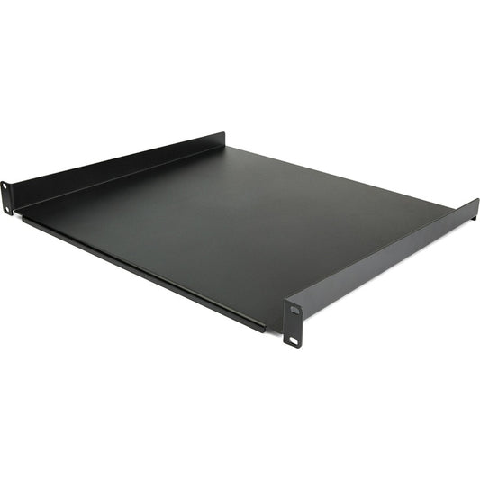 StarTech.com Étagère pour rack de serveur 1U - Plateau de montage en rack en porte-à-faux fixe de 40,6 cm de profondeur pour boîtier de données/AV/réseau de 48,3 cm avec écrous à cage, vis CABSHELF116