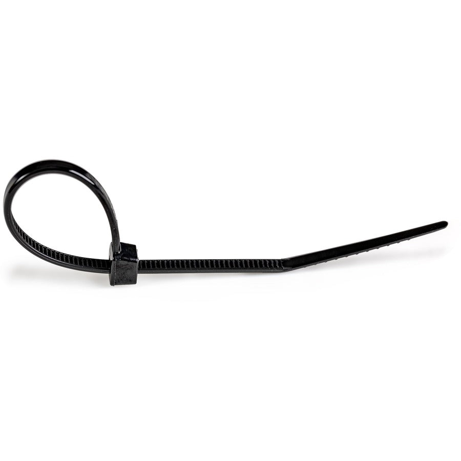 StarTech.com Colliers de serrage de 15 cm, diamètre de 39 mm, résistance à la traction de 18 kg, colliers de serrage autobloquants en nylon, homologués UL, lot de 1 000, noir CBMZT6BK