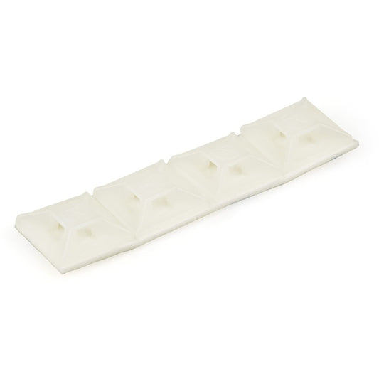StarTech.com Lot de 100 supports de serre-câbles avec ruban adhésif pour attaches de 3,2 mm de large - Supports de serre-câbles en nylon/plastique - 94V-2 Fire &amp; UL CBMCTM1