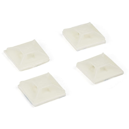 StarTech.com Lot de 100 supports de serre-câbles avec ruban adhésif pour attaches de 3,2 mm de large - Supports de serre-câbles en nylon/plastique - 94V-2 Fire &amp; UL CBMCTM1