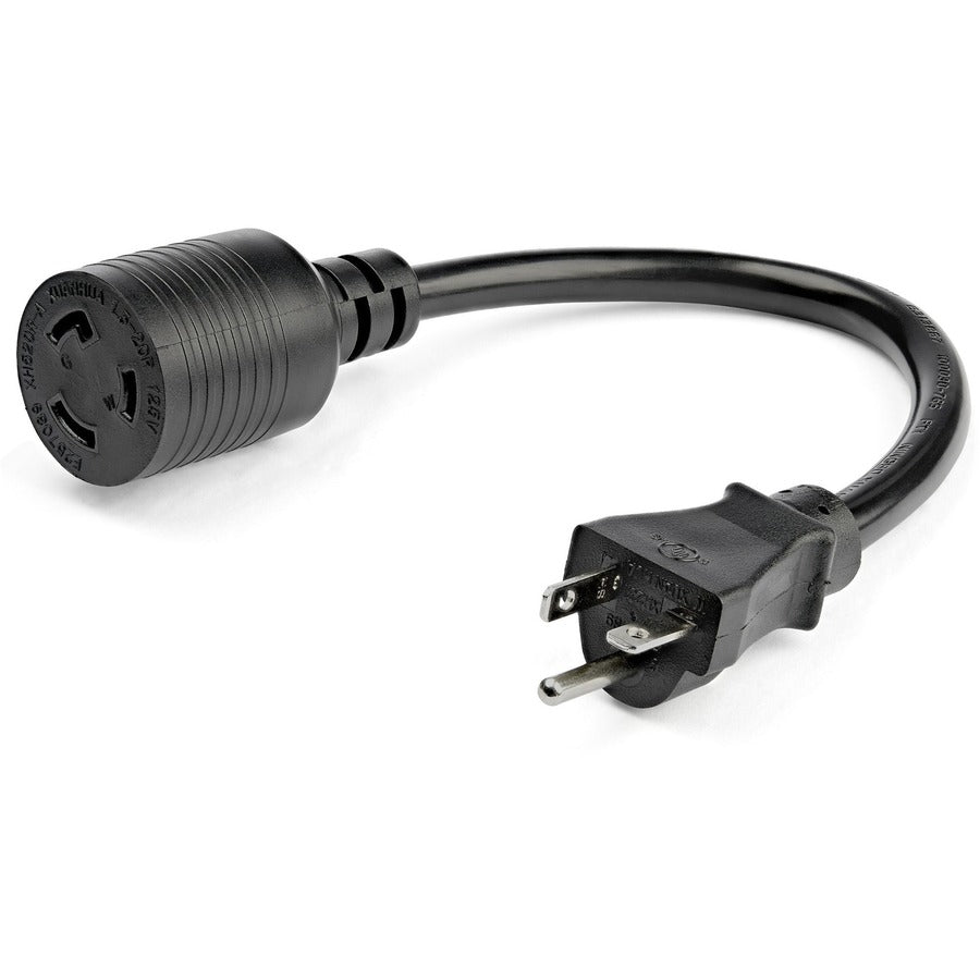 StarTech.com Rallonge électrique robuste de 30 cm, NEMA L5-20R vers NEMA 5-20P, 13 A 125 V, 12 AWG, câble d'alimentation de gros calibre PAC520PLR1