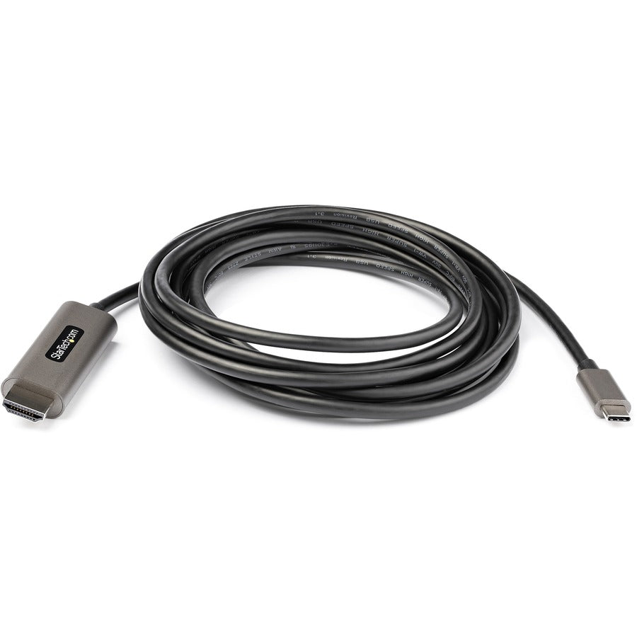 StarTech.com Câble USB C vers HDMI 4K 60 Hz avec HDR10, câble adaptateur vidéo Ultra HD USB Type-C vers HDMI 2.0b de 3 m, DP 1.4 Alt Mode HBR3 CDP2HDMM3MH