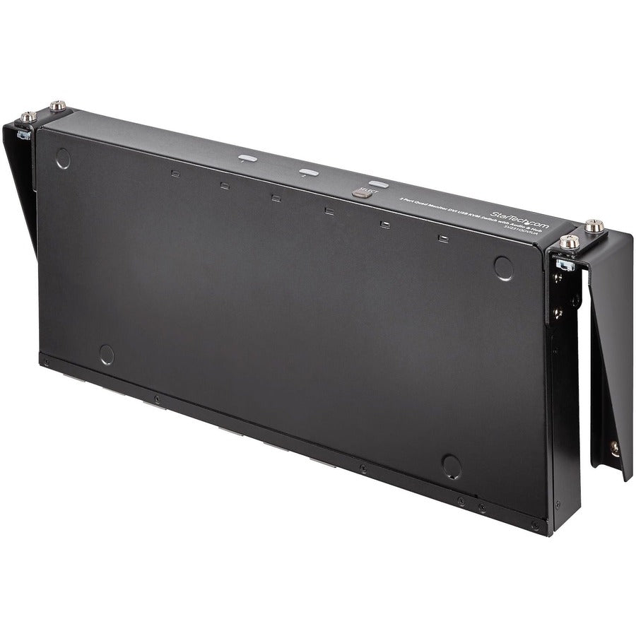 StarTech.com Support mural vertical pour rack 1U 19 pouces, support de montage mural pour panneau de brassage pour équipement AV/IT, rack 1U pour armoire/salle de serveurs RK119WALLV2
