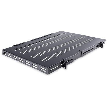 StarTech.com Étagère robuste ventilée à 4 montants 1U à profondeur de montage réglable - 27,5 po de profondeur ADJSHELFHDV2