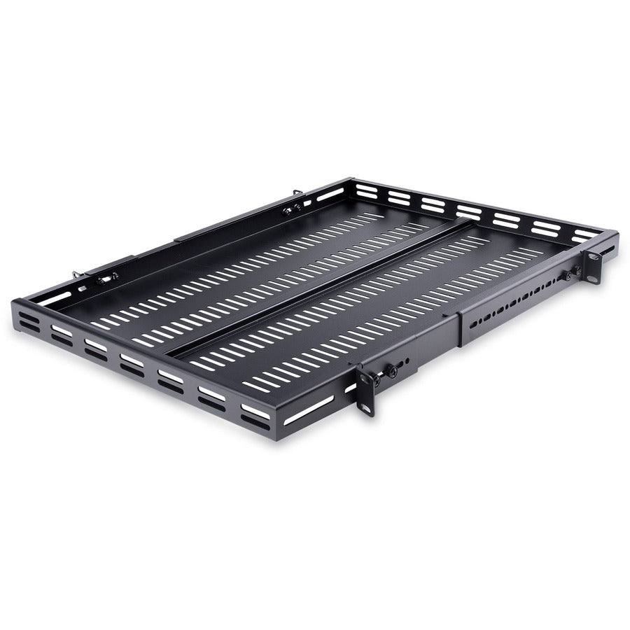 StarTech.com Étagère robuste ventilée à 4 montants 1U à profondeur de montage réglable - 27,5 po de profondeur ADJSHELFHDV2