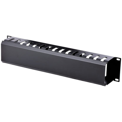 StarTech.com Panneau de gestion des câbles pour rack 2U avec couvercle CMDUCT2U2