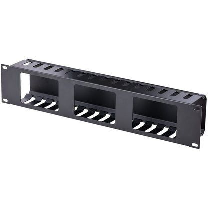 StarTech.com Panneau de gestion des câbles pour rack 2U avec couvercle CMDUCT2U2