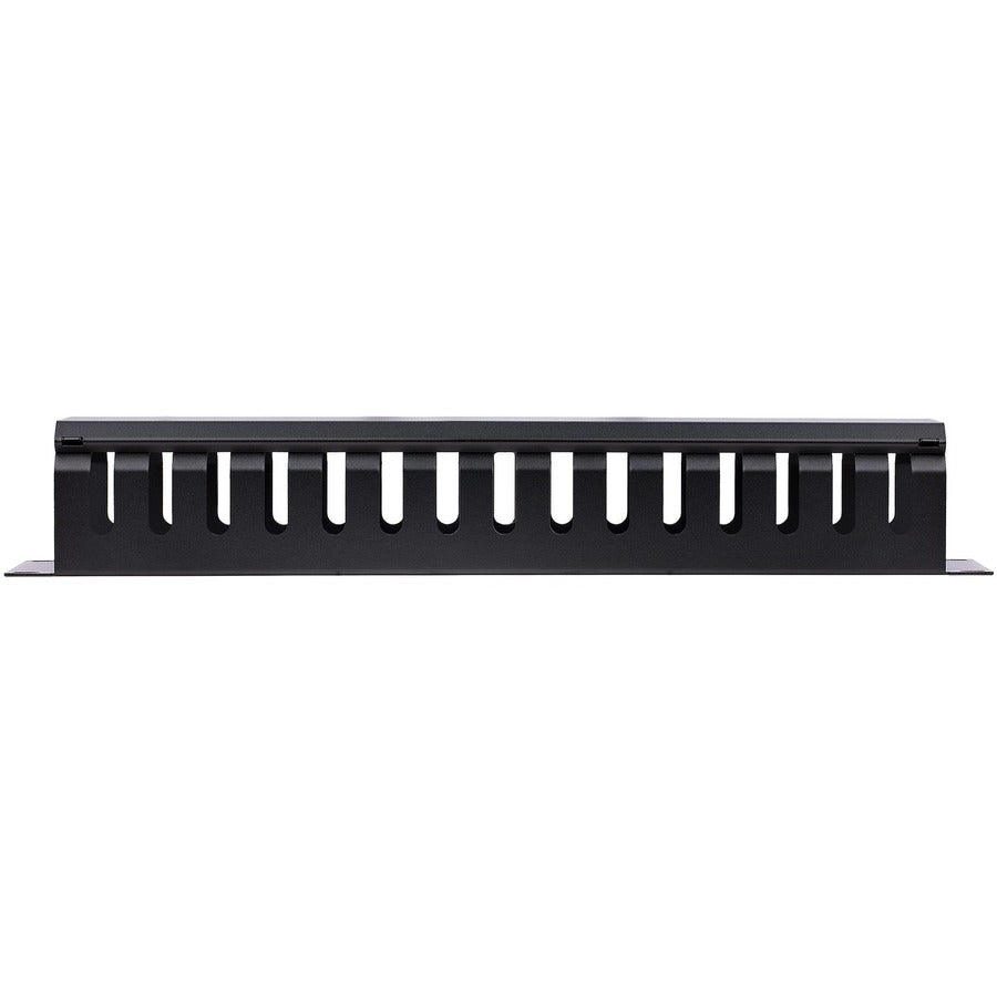 StarTech.com Panneau de gestion des câbles pour rack 2U avec couvercle CMDUCT2U2