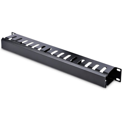 StarTech.com Panneau de gestion des câbles pour rack 1U avec couvercle CMDUCT1UX2