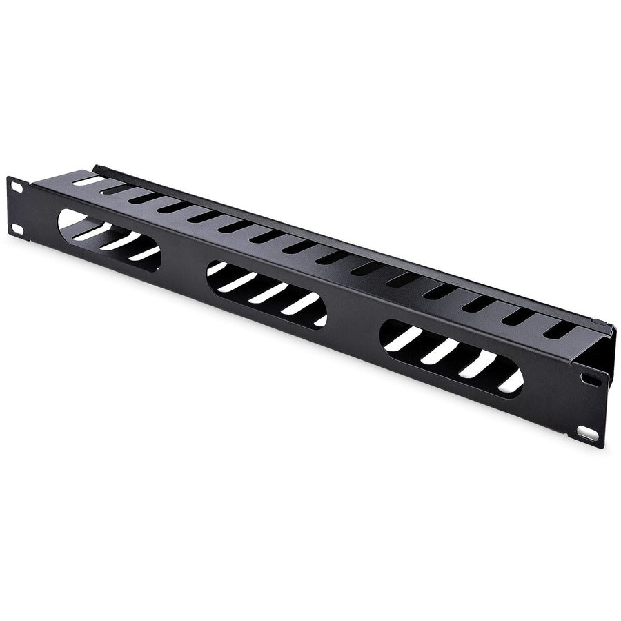 StarTech.com Panneau de gestion des câbles pour rack 1U avec couvercle CMDUCT1UX2