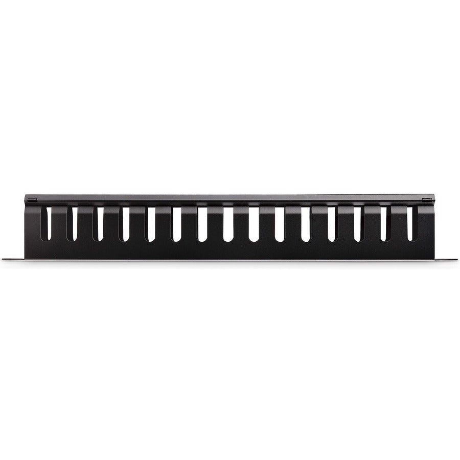 StarTech.com Panneau de gestion des câbles pour rack 1U avec couvercle CMDUCT1UX2