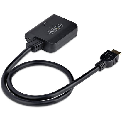 StarTech.com Répartiteur HDMI 2 ports, vidéo HDMI 2.0 4K 60 Hz, répartiteur HDMI 4K 1 entrée 2 sorties, répartiteur d'affichage/sortie HDMI 1x2, HDR/HDCP HDMI-SPLITTER-4K60UP