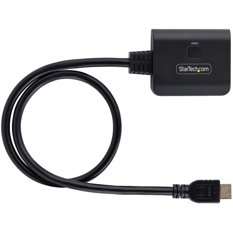 StarTech.com Répartiteur HDMI 2 ports, vidéo HDMI 2.0 4K 60 Hz, répartiteur HDMI 4K 1 entrée 2 sorties, répartiteur d'affichage/sortie HDMI 1x2, HDR/HDCP HDMI-SPLITTER-4K60UP