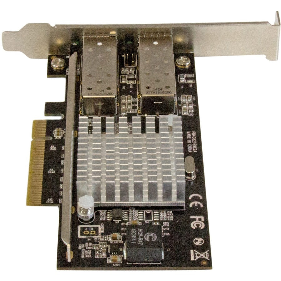 StarTech.com Carte réseau 10G - 2 connecteurs fibre optique LC multimode SFP+ 10G ouverts - Puce Intel 82599 - Carte Gigabit Ethernet PEX20000SFPI