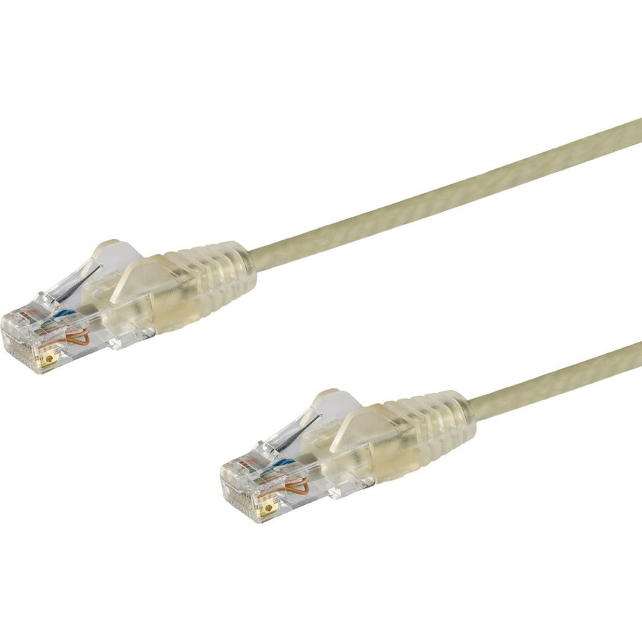 Câble CAT6 StarTech.com de 3 m - Cordon de raccordement CAT6 fin - Connecteurs RJ45 anti-accroc gris - Câble Ethernet Gigabit - 28 AWG - LSZH (N6PAT10GRS) N6PAT10GRS