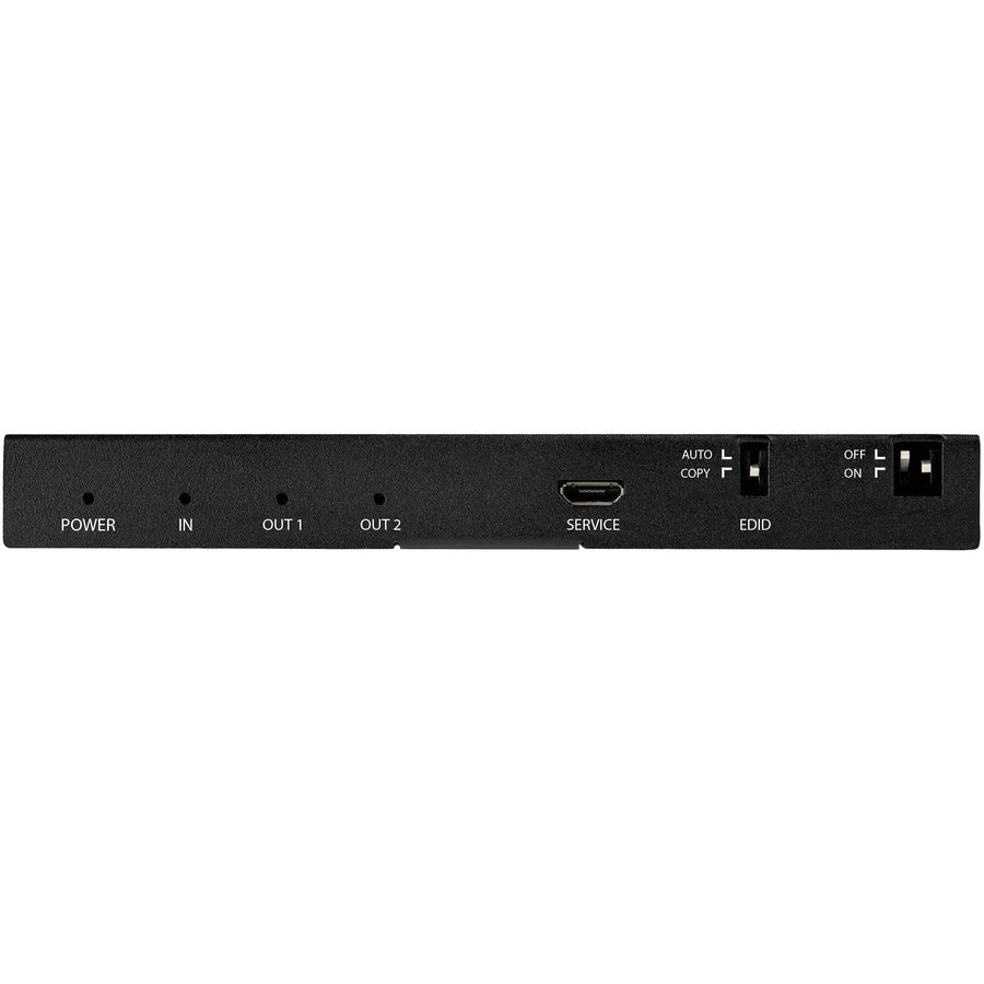 StarTech.com Répartiteur HDMI 2 ports (1x2), répartiteur audio vidéo HDMI 2.0 UHD 4K 60 Hz avec scaler et extracteur audio, copie EDID, TV/projecteur ST122HD20S
