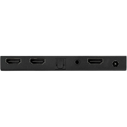 StarTech.com Répartiteur HDMI 2 ports (1x2), répartiteur audio vidéo HDMI 2.0 UHD 4K 60 Hz avec scaler et extracteur audio, copie EDID, TV/projecteur ST122HD20S