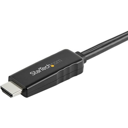 StarTech.com Câble HDMI vers Mini DisplayPort 4K 30 Hz de 2 m - Câble adaptateur HDMI vers mDP actif avec audio - Alimentation USB - Convertisseur vidéo HD2MDPMM2M