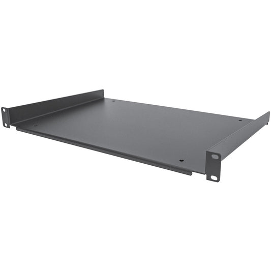 StarTech.com Étagère pour rack de serveur 1U - Plateau de montage en rack cantilever fixe de 30,5 cm de profondeur pour boîtier de données/audiovisuel/réseau de 48,3 cm avec écrous à cage et vis SHELF-1U-12-FIXED-S