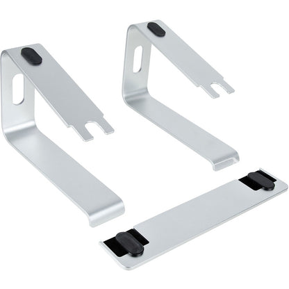 StarTech.com Support pour ordinateur portable pour bureau, supporte 5 kg/11 lb, aluminium, argent, support ergonomique pour ordinateur portable, support portable pour ordinateur portable pour bureau LAPTOP-STAND-SILVER