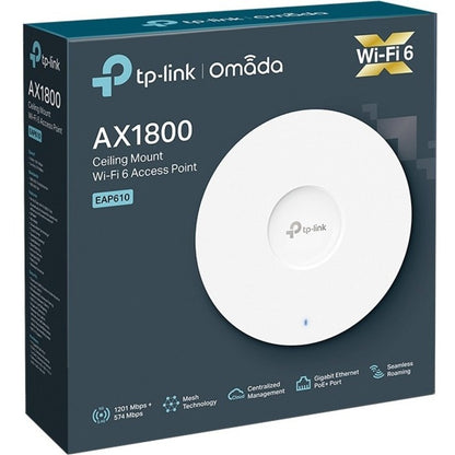 Point d'accès sans fil double bande 802.11ax 1,73 Gbit/s Omada EAP610 de TP-Link - Extérieur EAP610