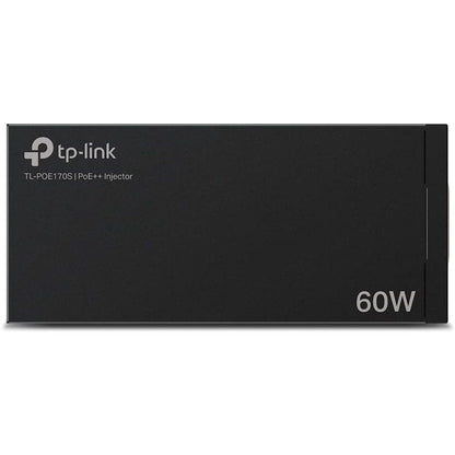 TP-Link TP-Link TL-PoE170S - Injecteur PoE Gigabit 802.3at/af/bt - Adaptateur non-PoE vers PoE - Fournit jusqu'à 60 W (PoE++) - Plug &amp; Play - Montage sur bureau/mural - Distance jusqu'à 328 pi - Certifié UL - Noir TL-POE170S